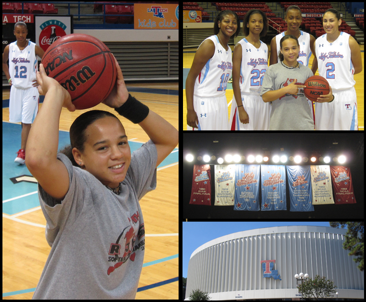 Alexis enjoys a day out with the Lady Techsters.